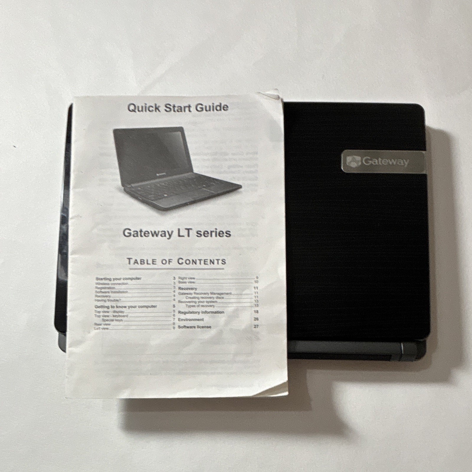 Gateway LT4004u 10.1” Netbook Atom N2600 1GB 250GB Tested Working