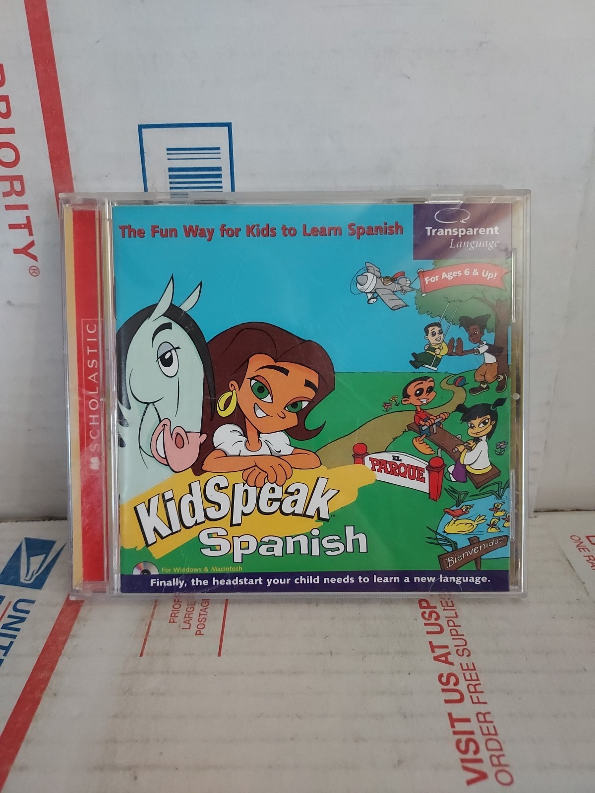 Scholastic Books Kidspeak Kids Speak Spanish CD Rom Age 6+ Educational - #163