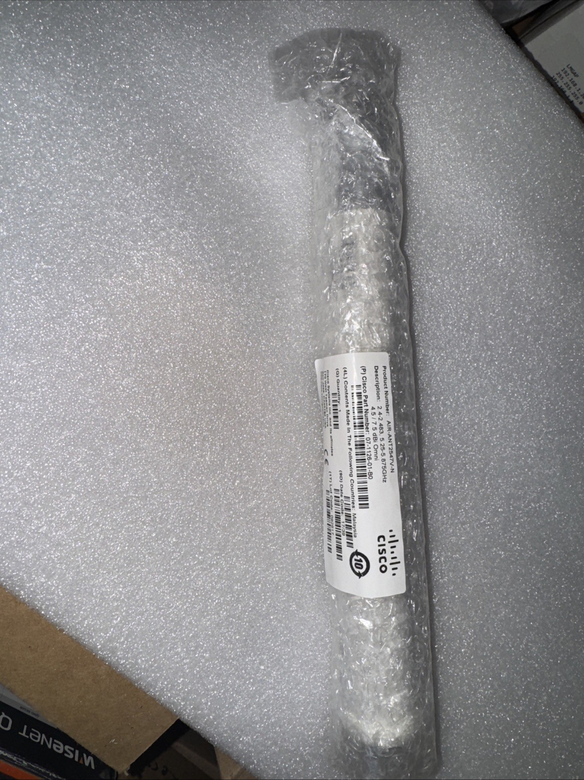Cisco Aironet Dual Band Omni Antenna AIR-ANT2547V-N Mesh N Connector New