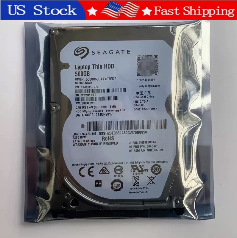 New Seagate ST500LM021 500GB Laptop Thin 2.5in 7200RPM SATA 6G HDD 1KJ152-073