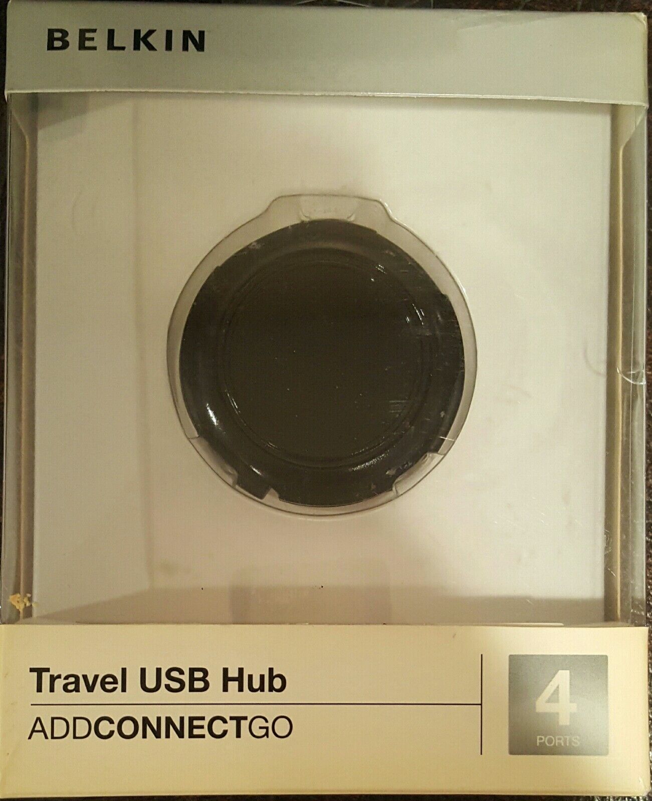 Belkin F4U006 Black 4 Port Travel USB Hub  High Speed USB - BRAND NEW