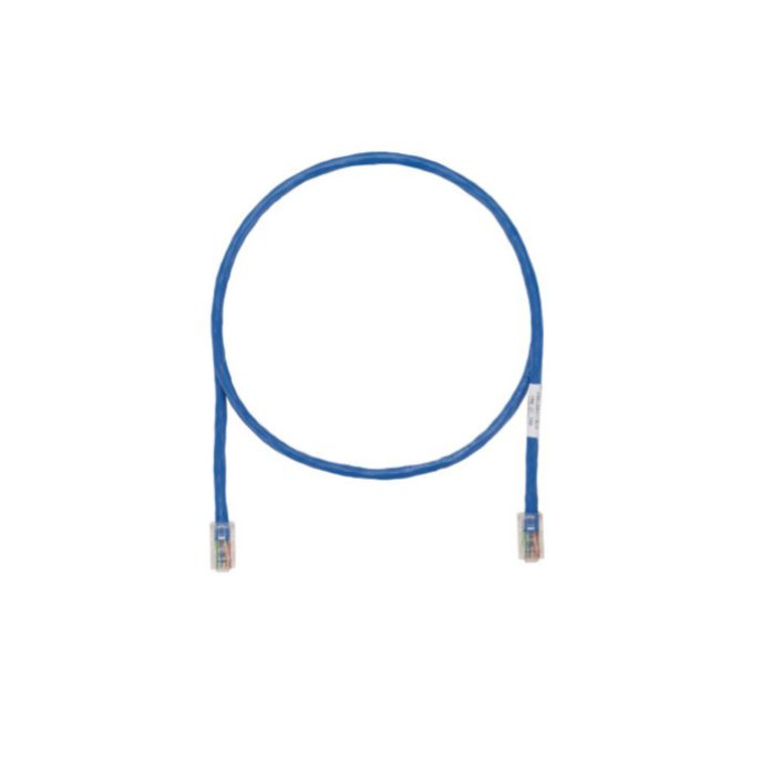 10 ft Panduit UTPCH10BUY 24 AWG Copper Cat 5e U/UTP Patch Cord Blue