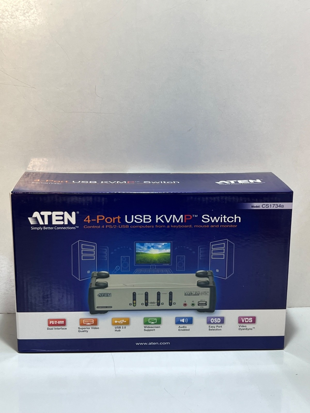 Aten CS1734B 4-Port USB KVMP Switch