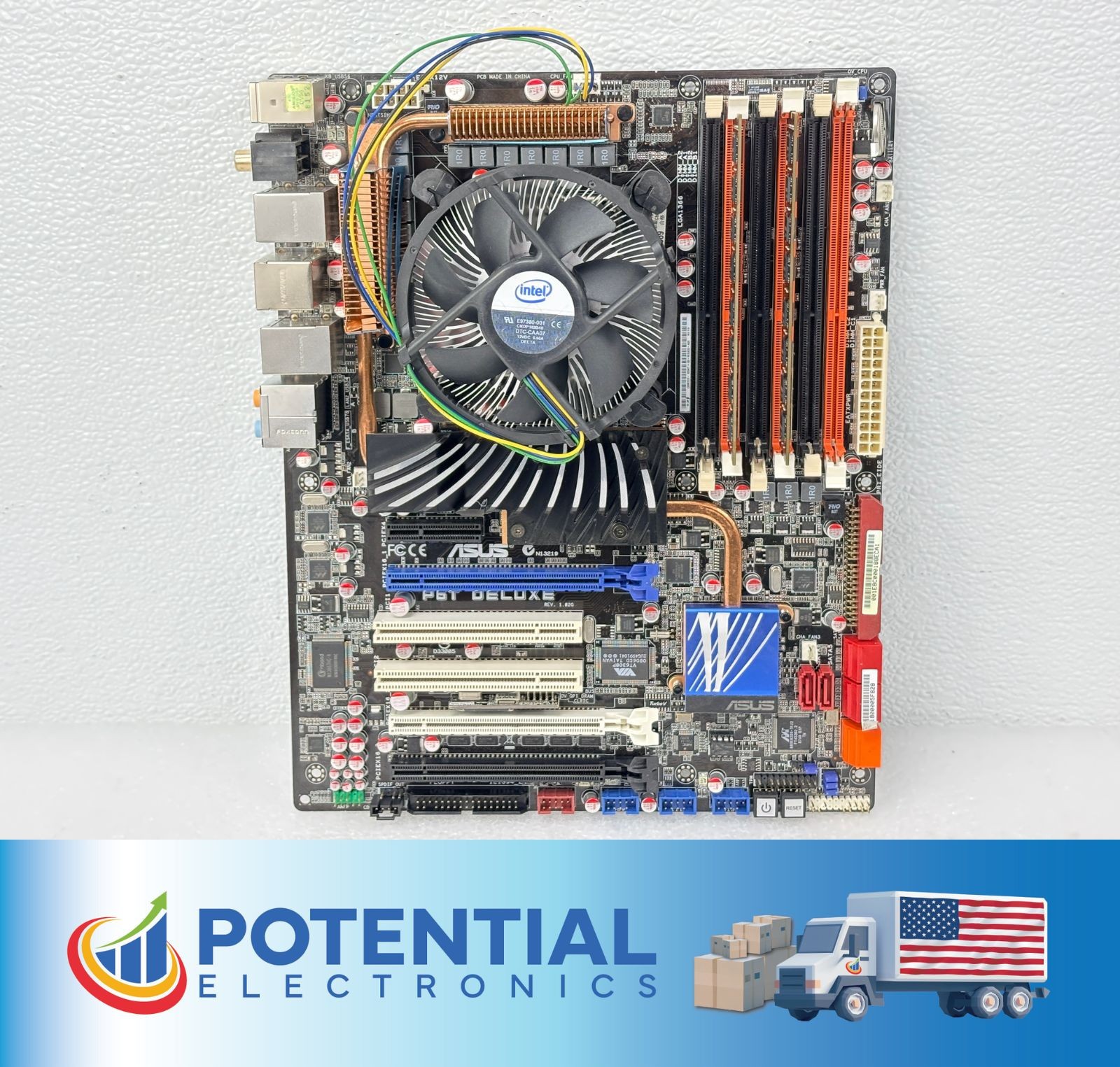 USED | Asus P6T DELUXE/OC PALM Edition X58 ATX LGA 1366 Motherboard- w Intel CPU