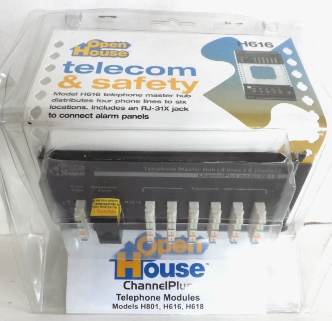 New Channel Plus Telecom & Safety #H616 Telephone Master Hub Open House
