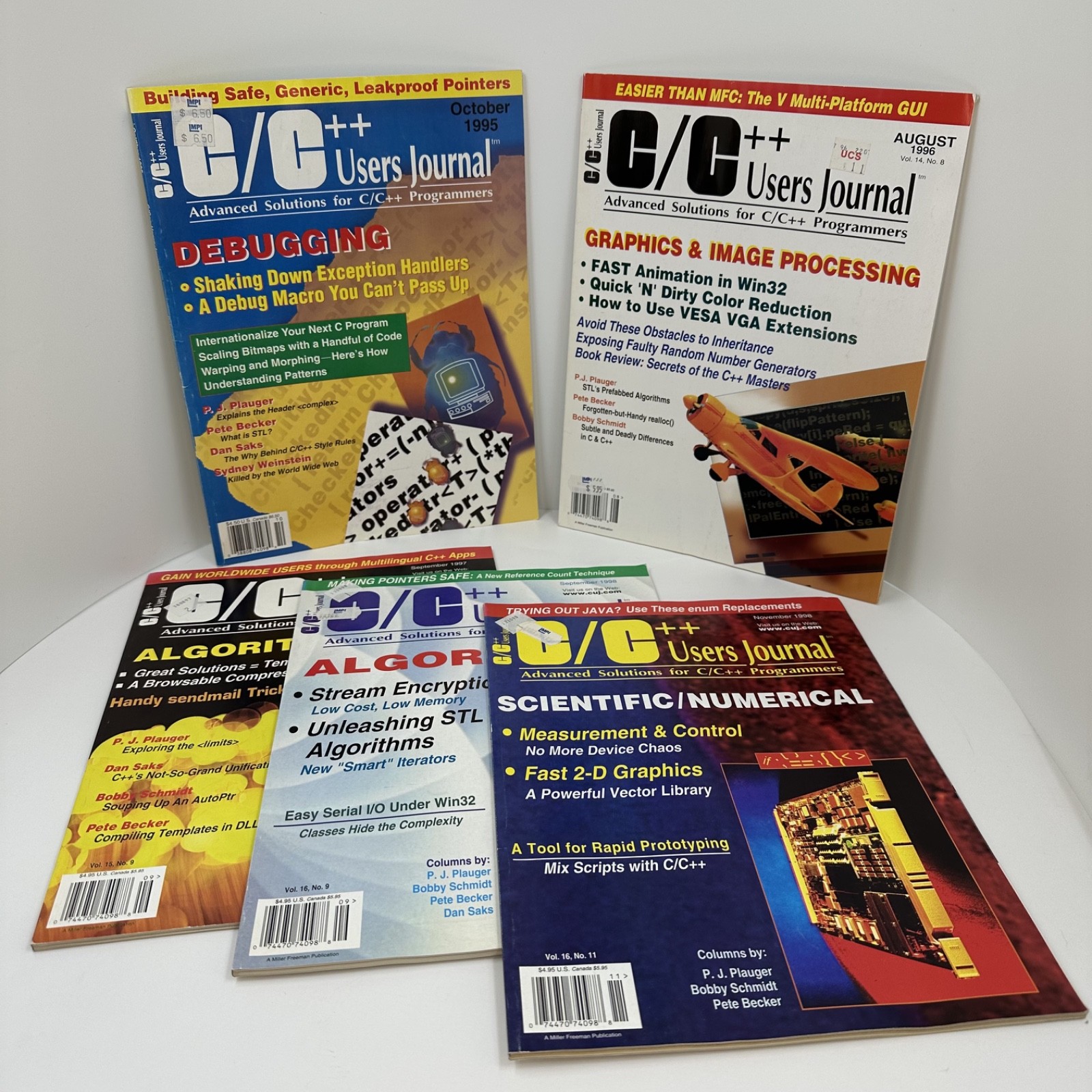 LOT of 5 C/C++ Users Journal NEWSSTAND (No Label) & LIKE NEW
