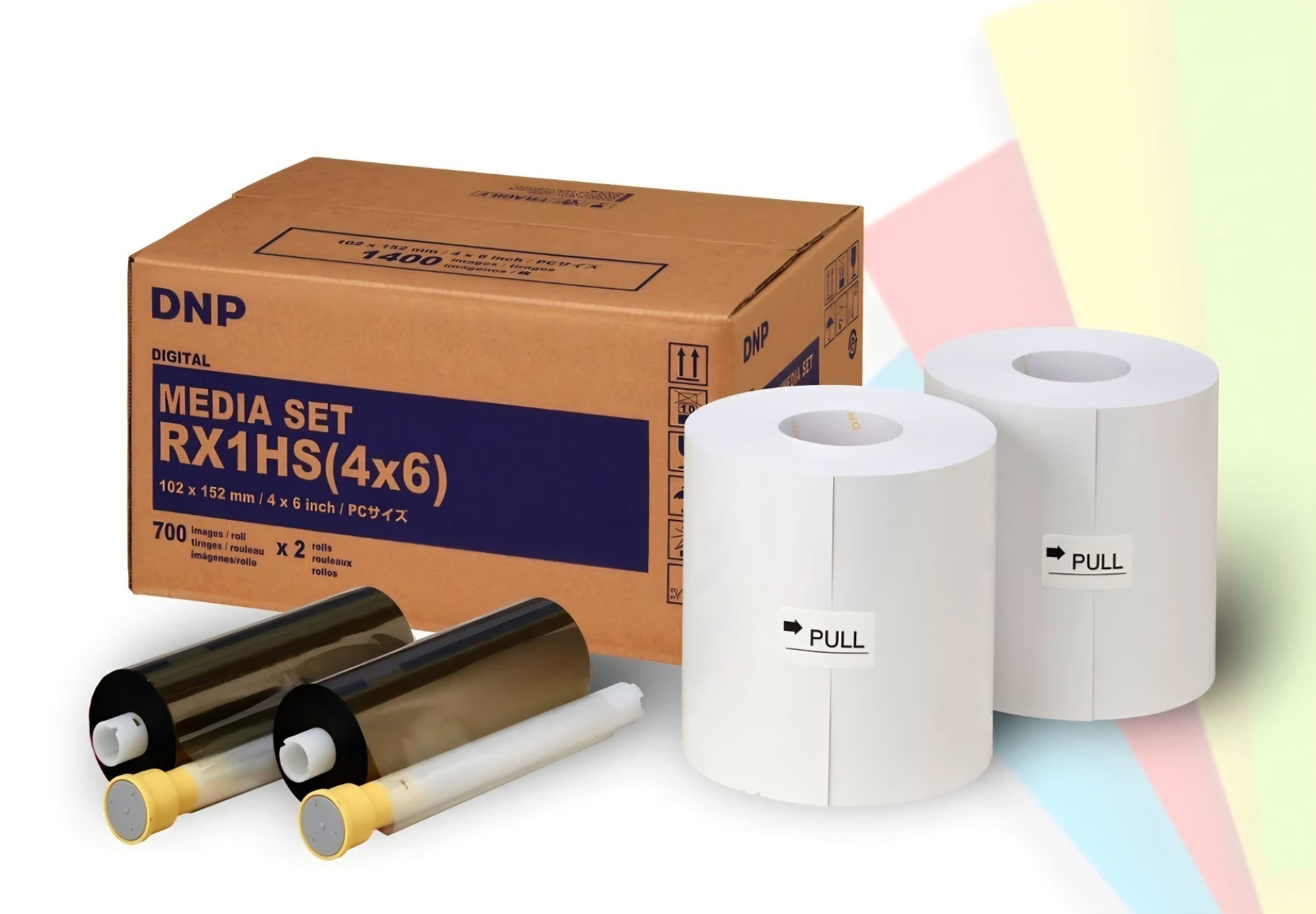 DNP DS620A 4x6" Media Kit (DS6204x6), 2 rolls of paper & ribbon per box 