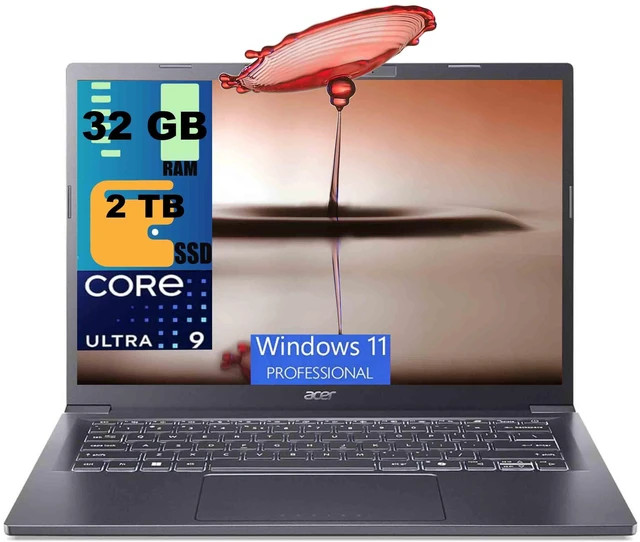 Acer Aspire 14 AI Portable 14 in WUXGA Touch Ultra 9 288V 2TB SSD 32GB DDR4