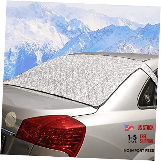 Pack-1 Rear Windshield Snow Cover, Back Window Frost Cover Offers Complete