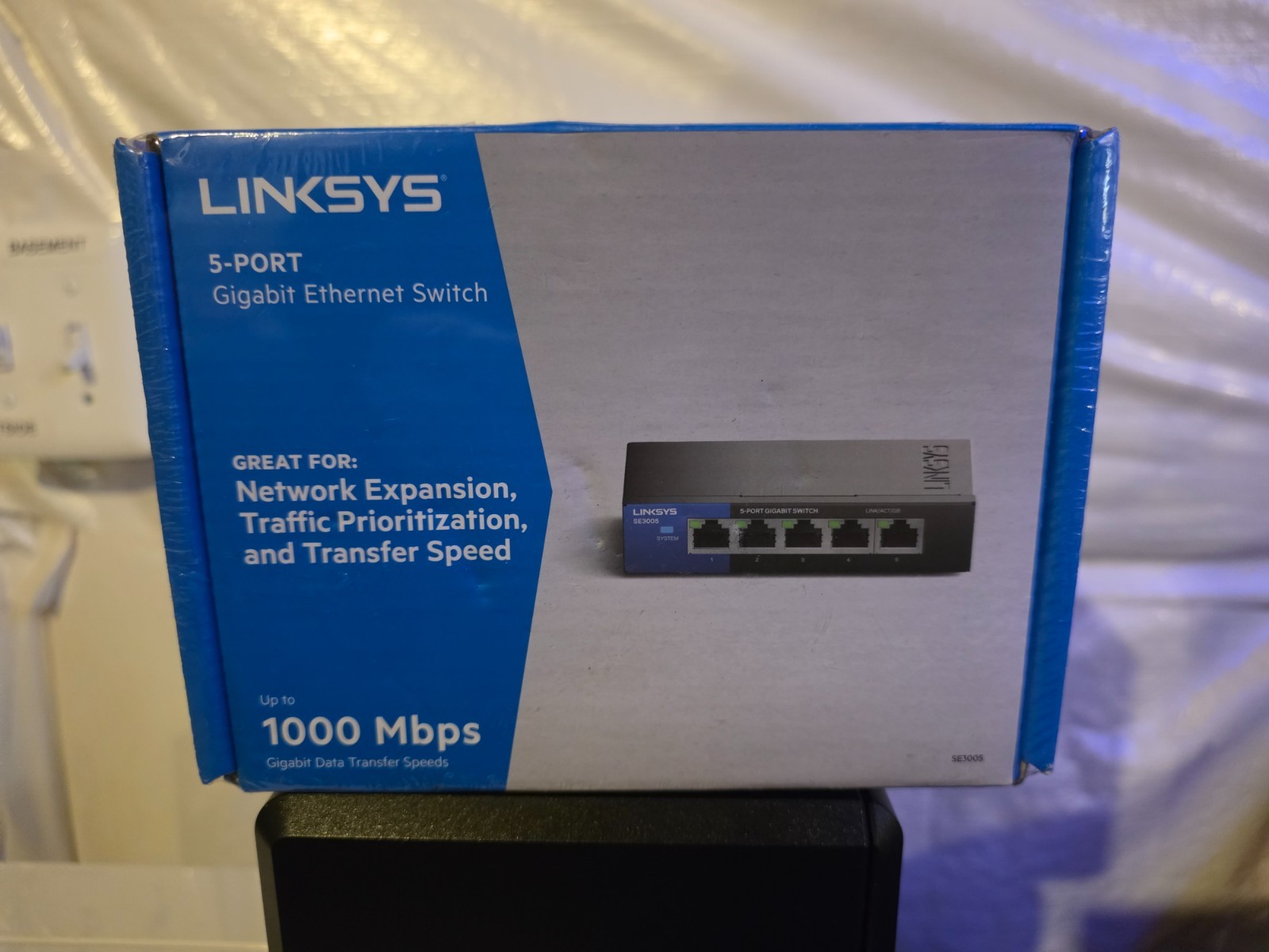 Linksys SE3005 5-Port Gigabit Ethernet Desktop Switch New Sealed
