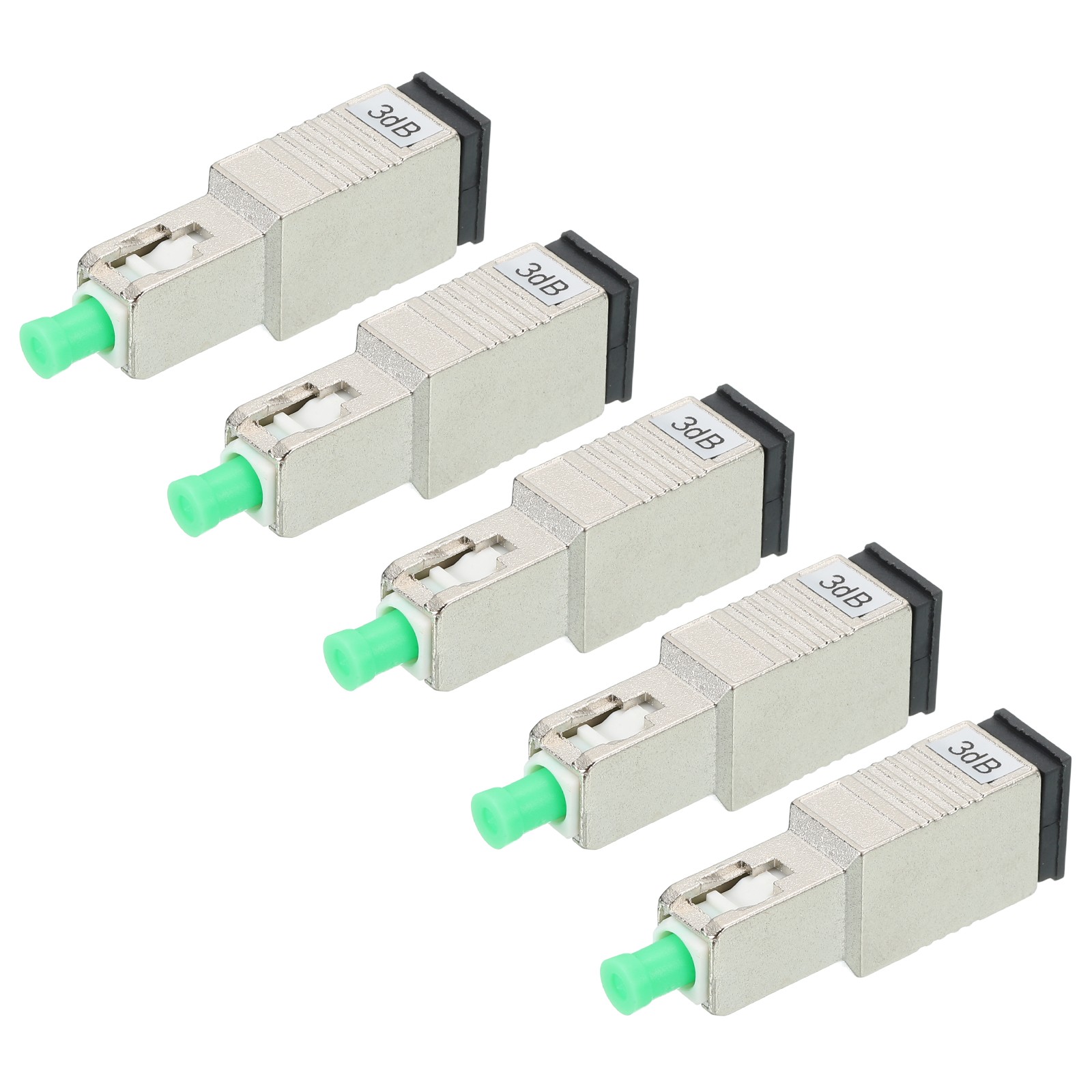 5Pcs Fiber Optic Attenuator 3dB SC/APC Single Mode Male-Female Fiber Attenuator