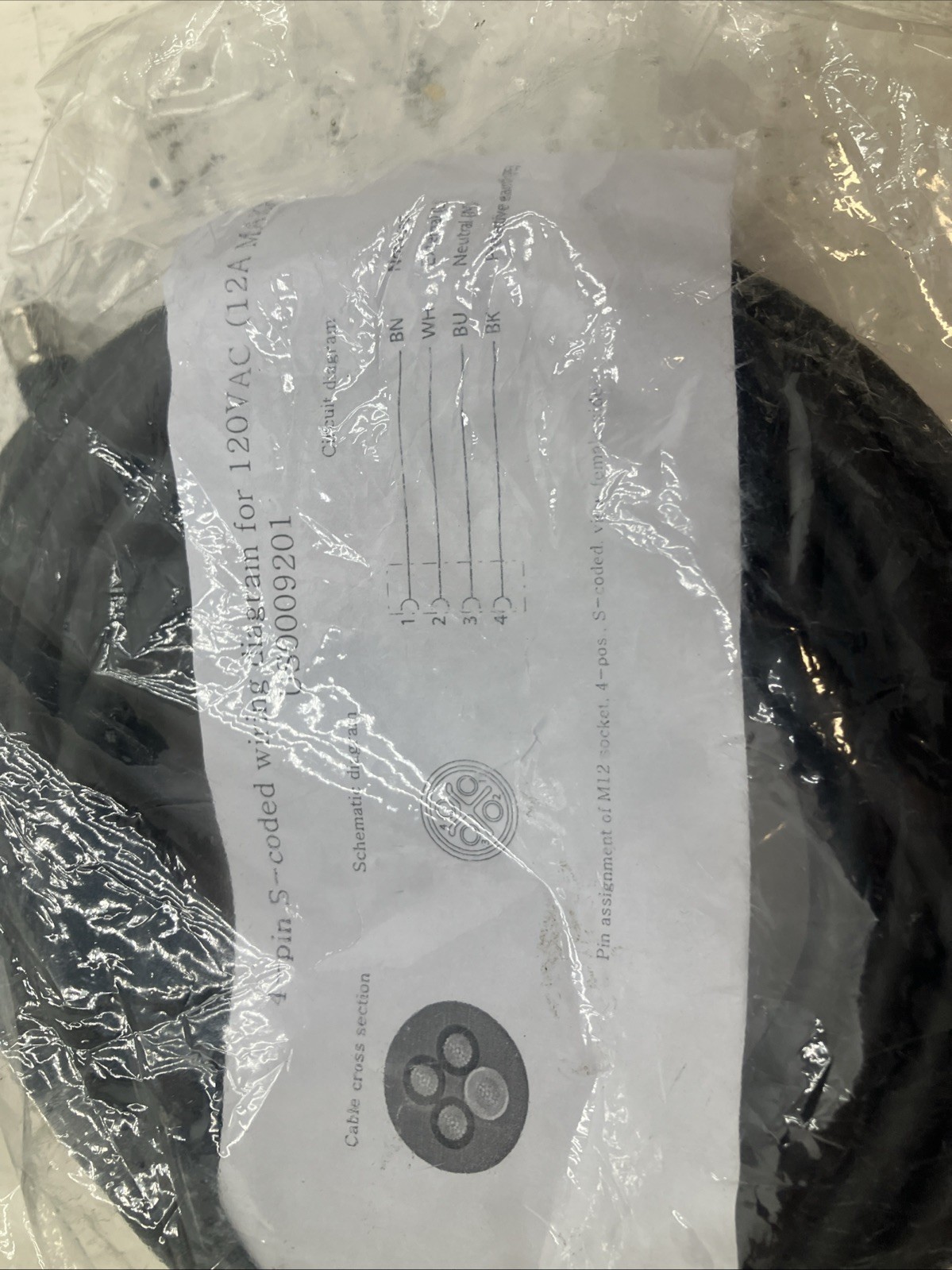 US0009201 4-Pin Straight S-Coded M12 Connector