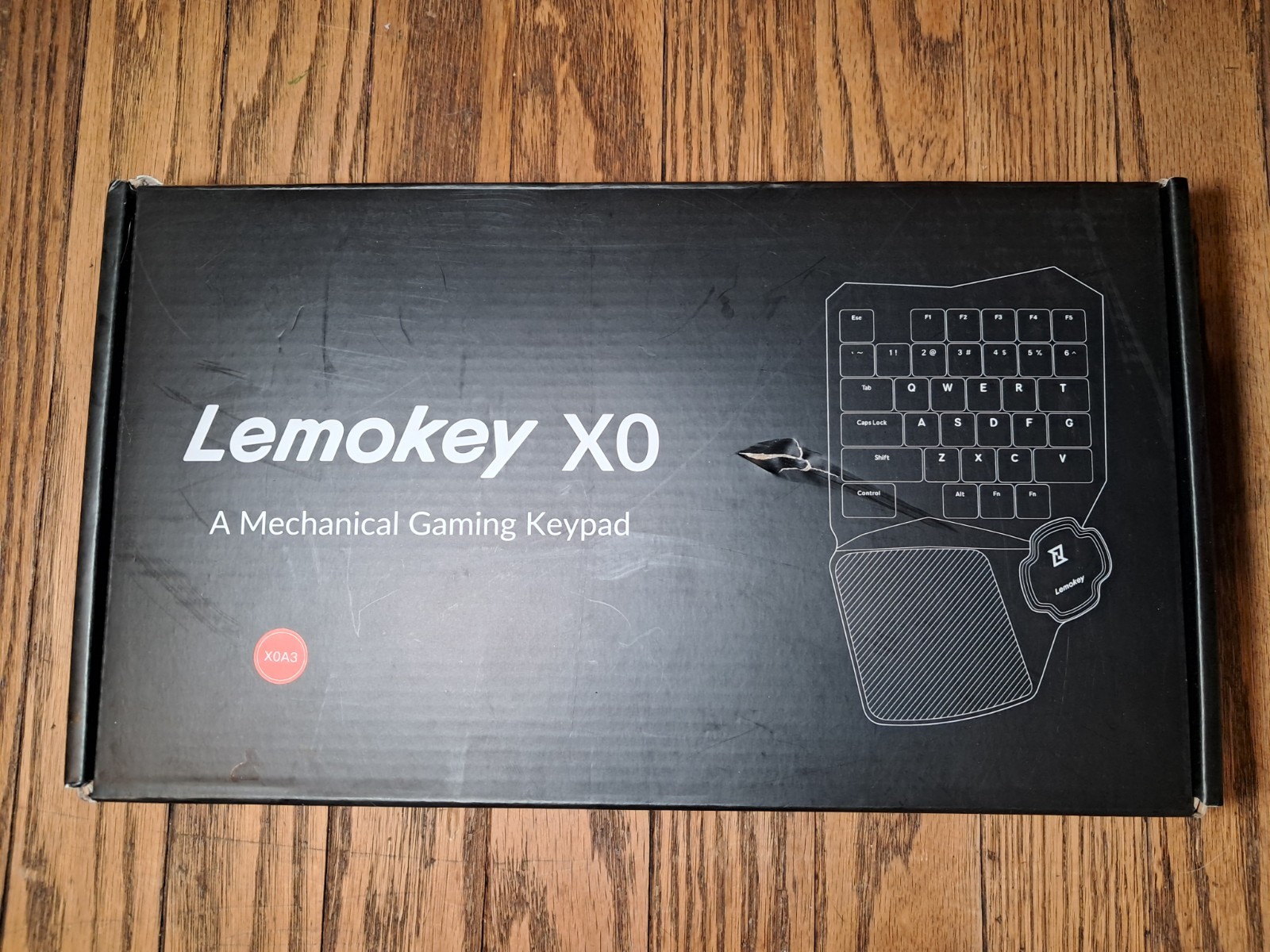 LEMOKEY X0 One Handed Gaming Keyboard, 35 Keys North-Facing Red Backlit Wired