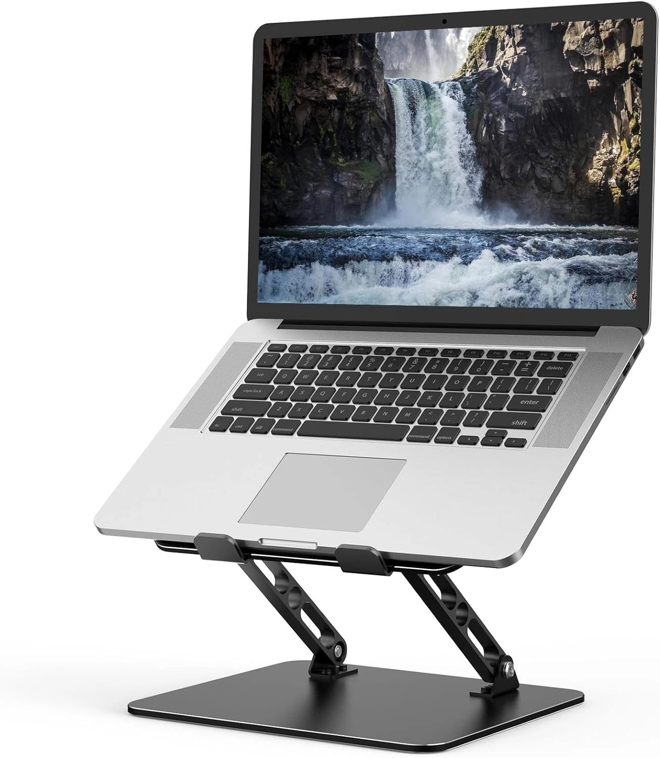 Gogoonike Adjustable Laptop Stand for Desk, Metal Foldable Laptop Riser Holder,