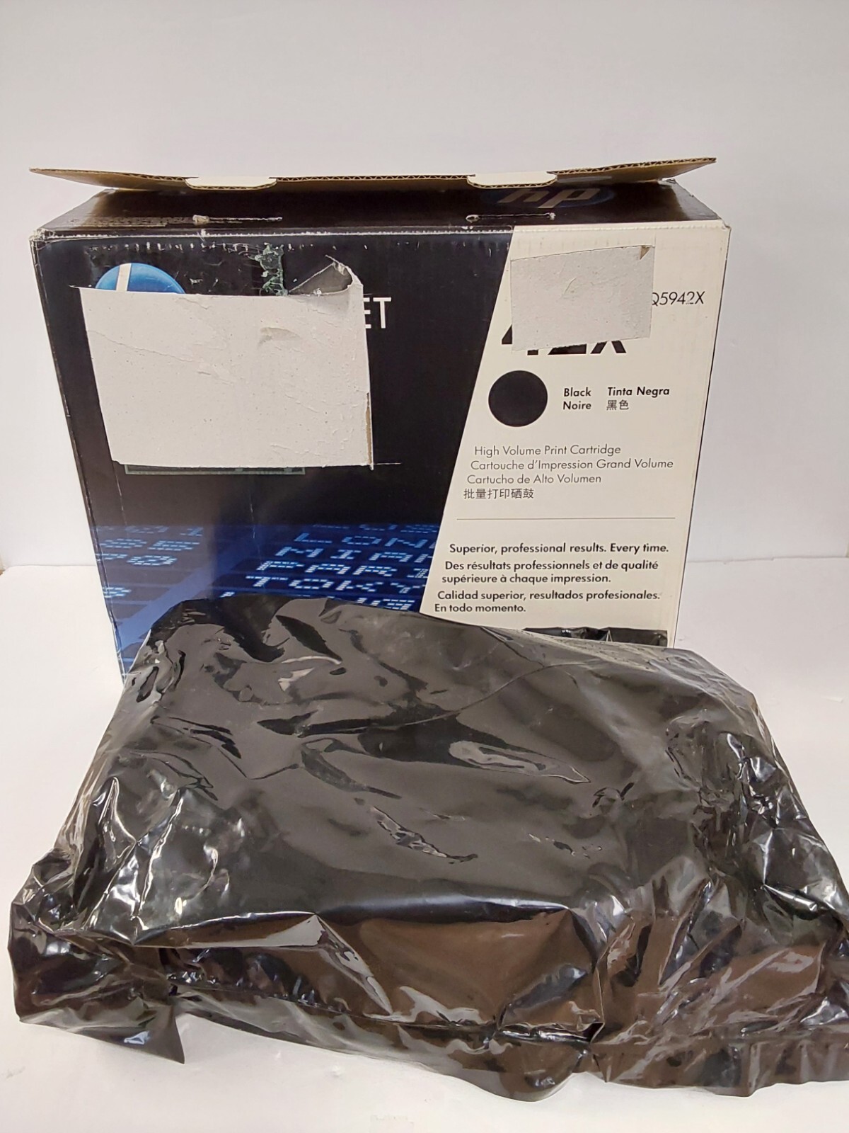 HP Original 42X Black High-Yield Toner Cartridge (Q5942X) Open Box