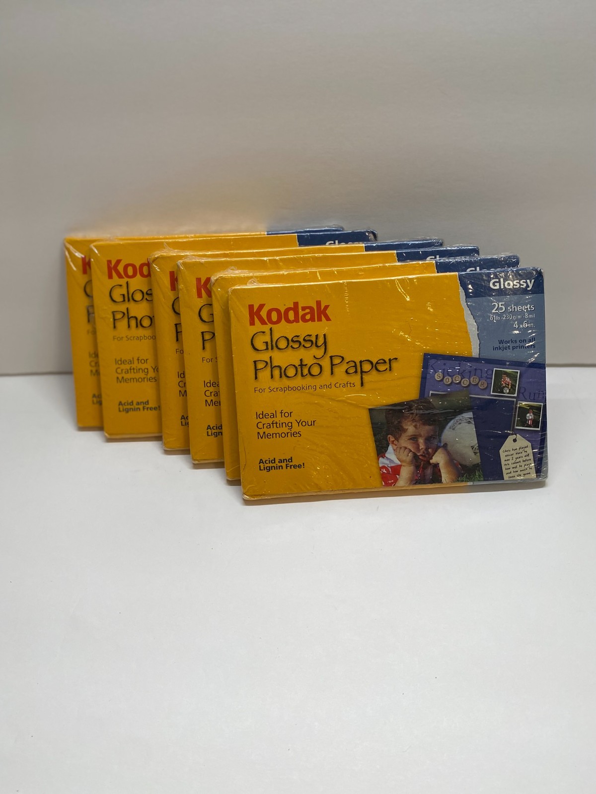 Kodak Glossy Photo Paper 6 Packs Of 25 Sheets New