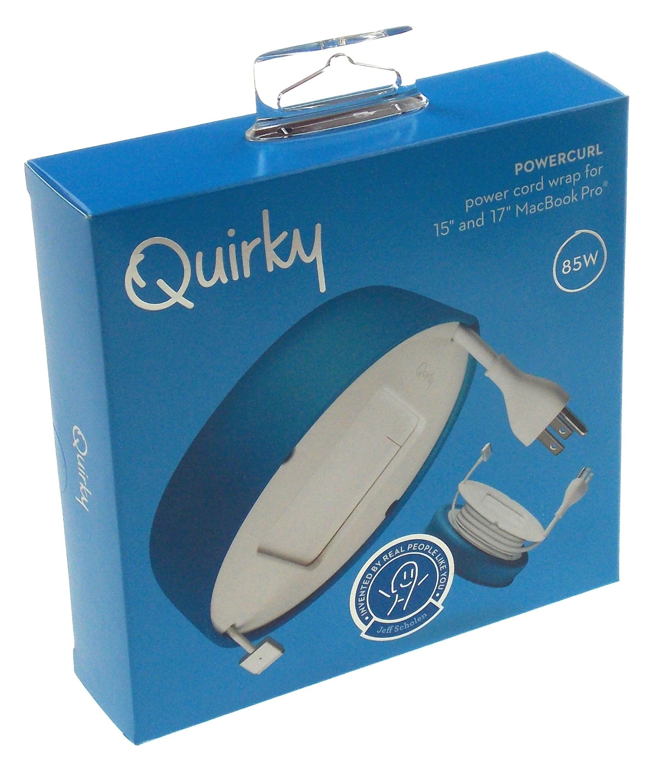 Quirky Powercurl Power Cord Wrap Teal Macbook Air Tangle Free Neat Portable