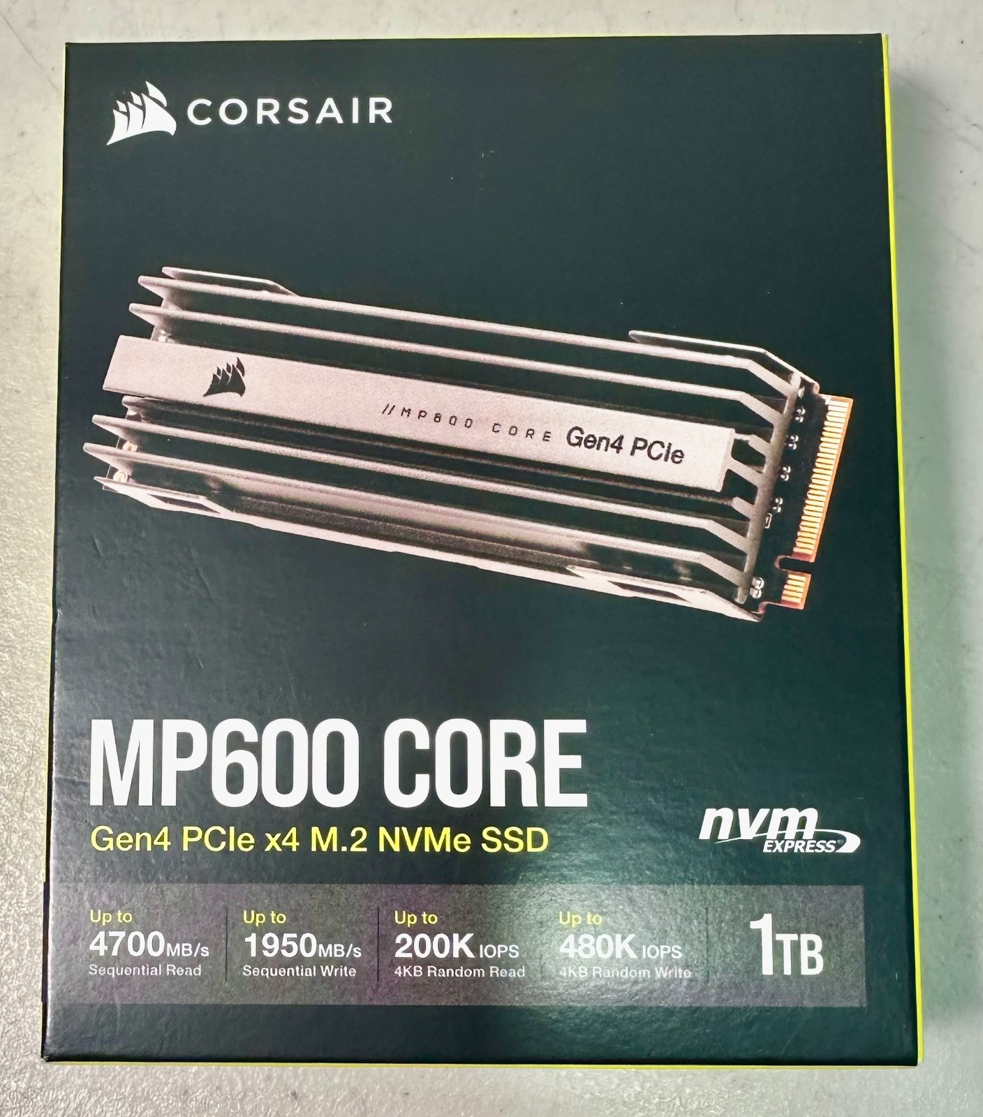 Corsair MP600 CORE 1TB M.2 2280 NVMe PCIe 4.0 SSD w/ Heatsink