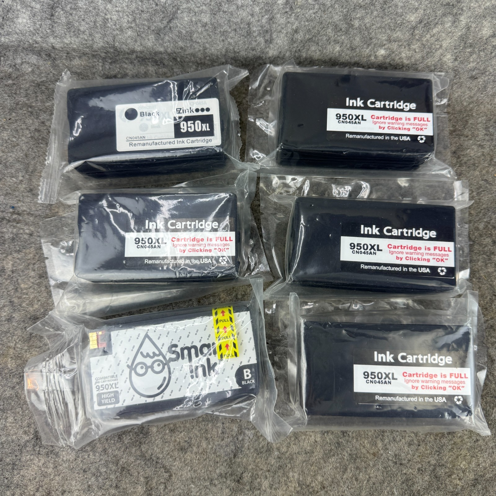 6PK NEW Ink Cartridges 950XL 951XL BCMY For HP Officejet Pro 8600 276dw 251dw