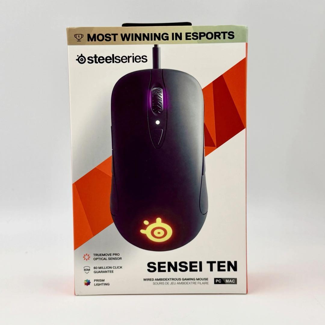 SteelSeries Sensei Ten 62527 Wired Gaming Mouse TrueMove Pro 18000 CPI Japan New