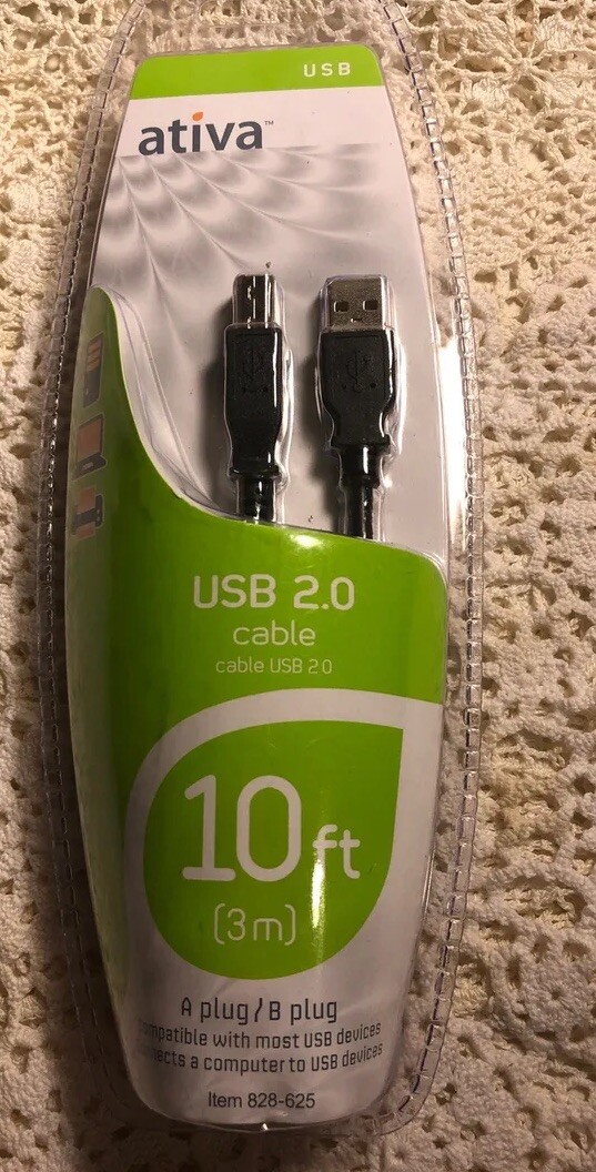 Ativa USB 2.0 Cable 10 Ft (3m) New Sealed 