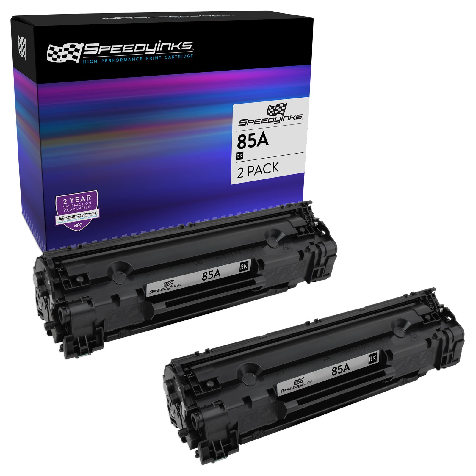 2pk Reman HP CE285A 85A Blk LaserJet Pro M1132 M1212nf M1217nfw MFP P1102 P1102W