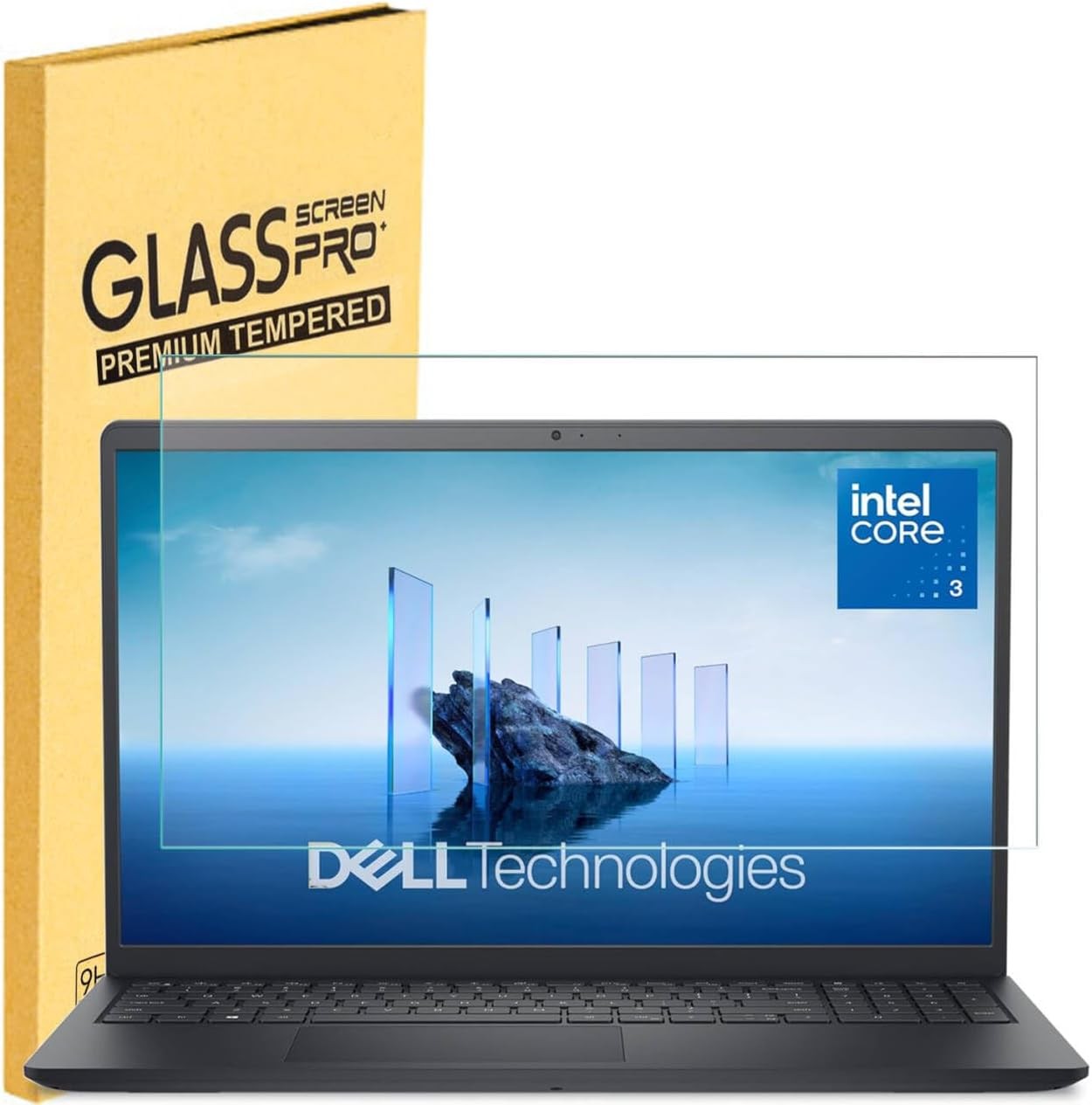Tempered Glass Screen Protector for 2026-2025 Dell 15 DC15250 DC15255 Laptops 15