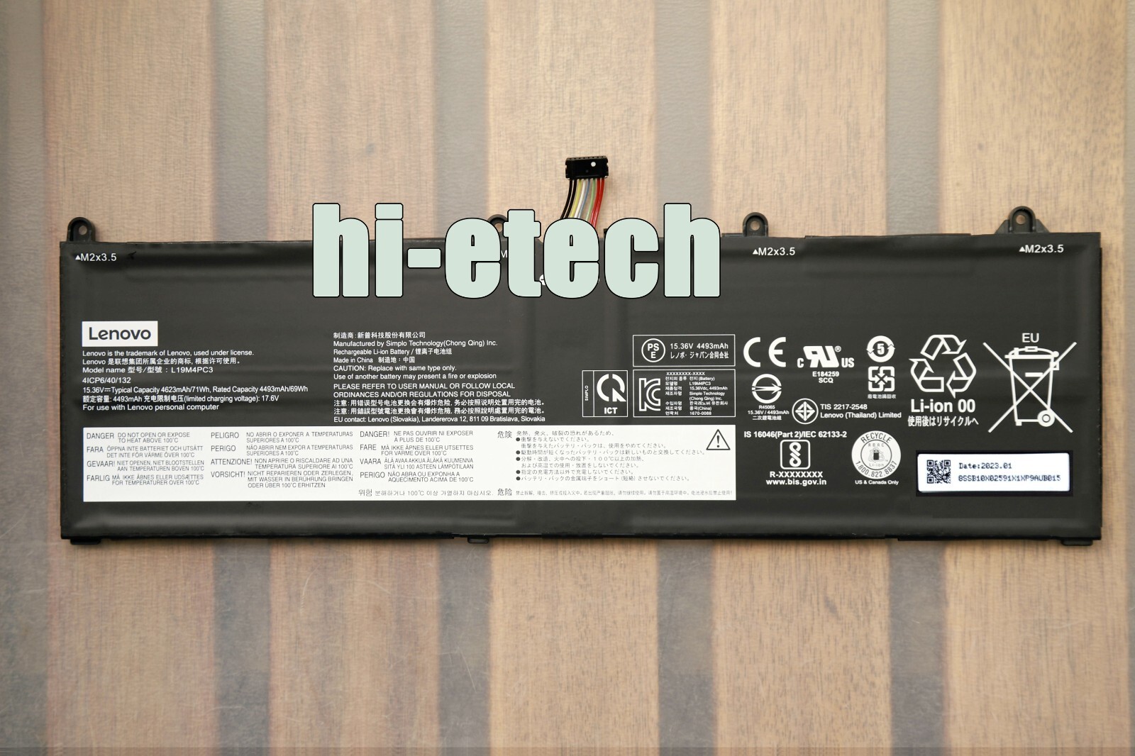 New Genuine L19C4PC3 L19M4PC3 OEM Battery for Lenovo Rescuer Y9000X R9000X 2021