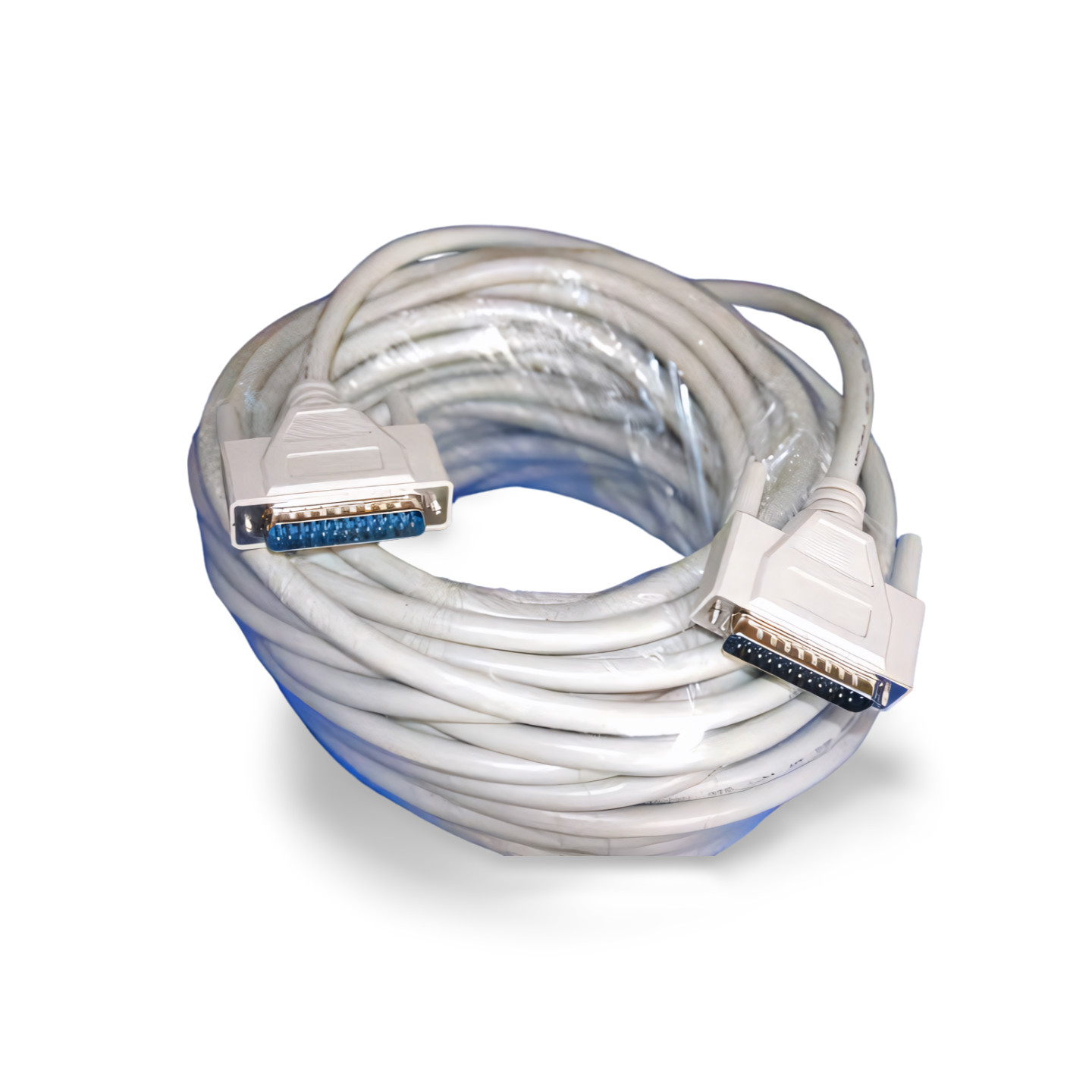 50ft DB25 Male to DB25 Male Cable - Beige