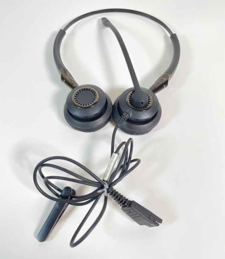 Jabra Biz 2400 Duo Ultra Noise Canceling Headset  (Black)