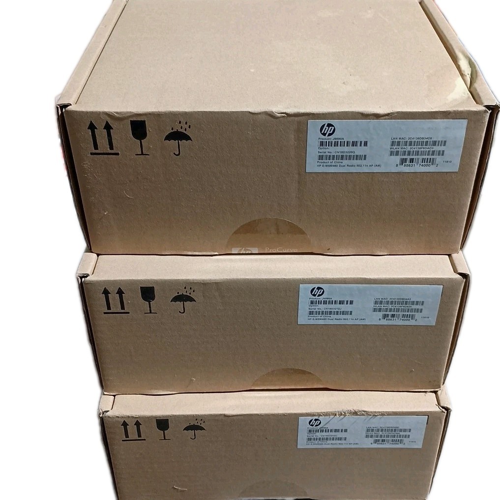 (3) J9590A HP Dual Radio 802.11n AP Wireless Access Points SEALED Lot of  3