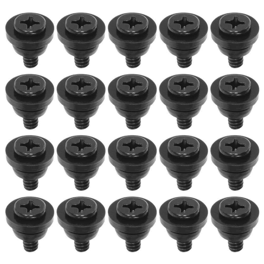 Black Iron Hard Drive Mounting Screws with Vibration Buffer for Computer Case