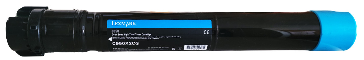 Lexmark C950X2CG Cyan Extra High Yield Toner Cartridge With Box