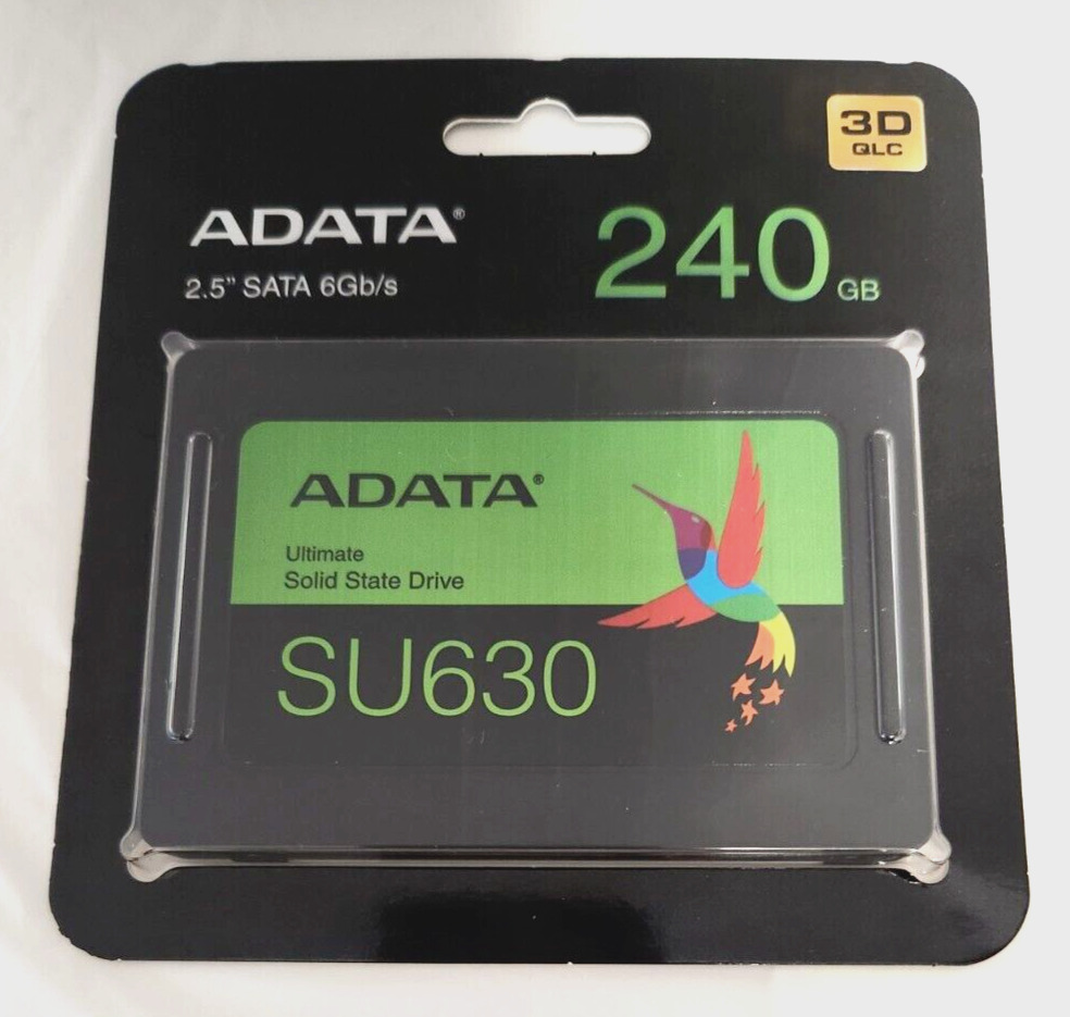 ADATA 240GB 2.5 SATA SU630 #ASU630SS-240GQ-R Internal SSD Storage Sealed  - F S