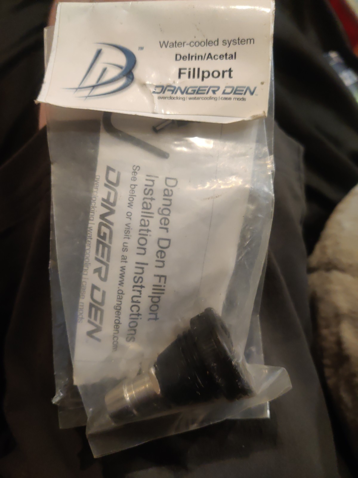Danger Den Fillport Silver Part No. ACC-500 G 1/4 Thread DANGERDEN Water cooled