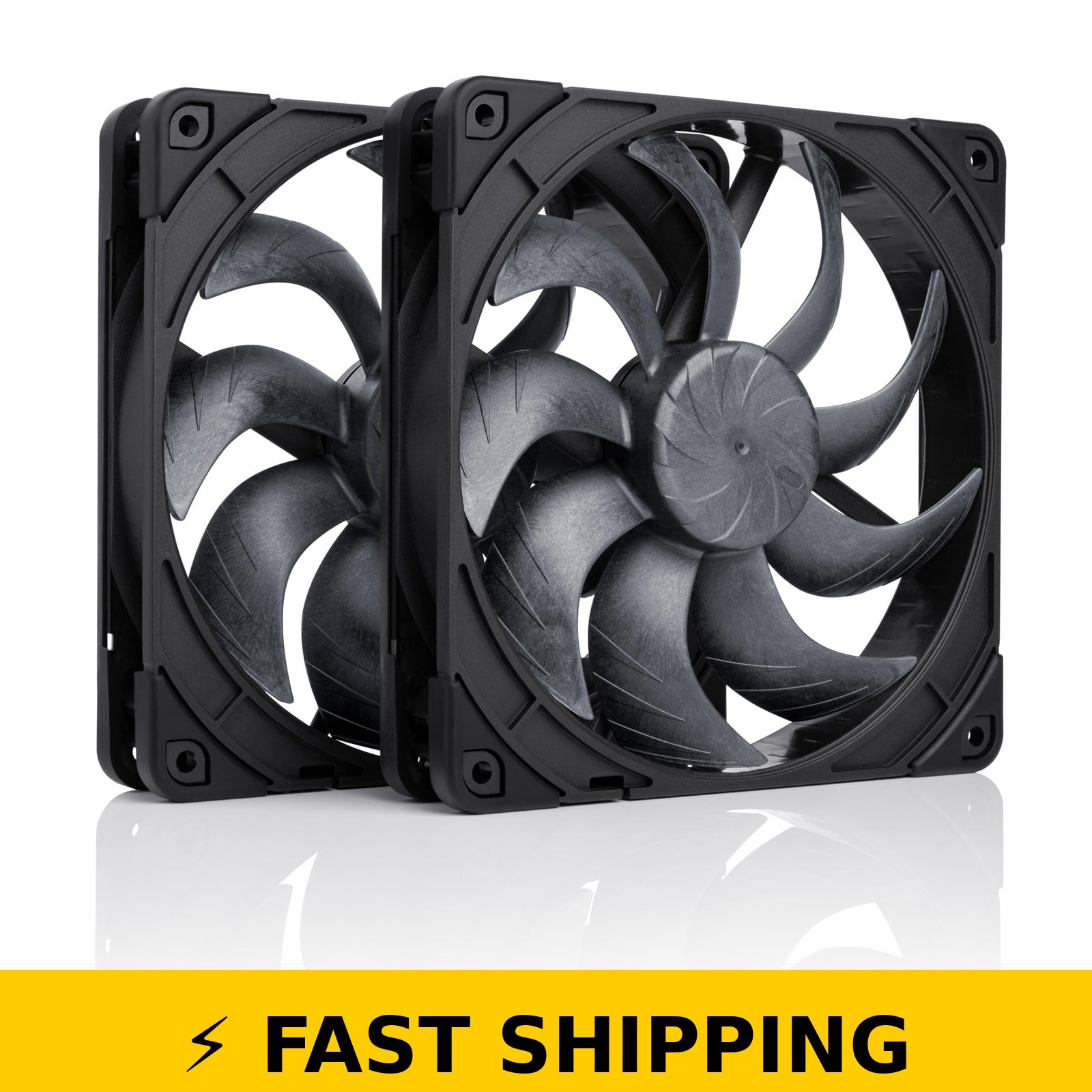 Noctua NF-A14x25 G2 PWM Quiet Fans - Dual Set, Black