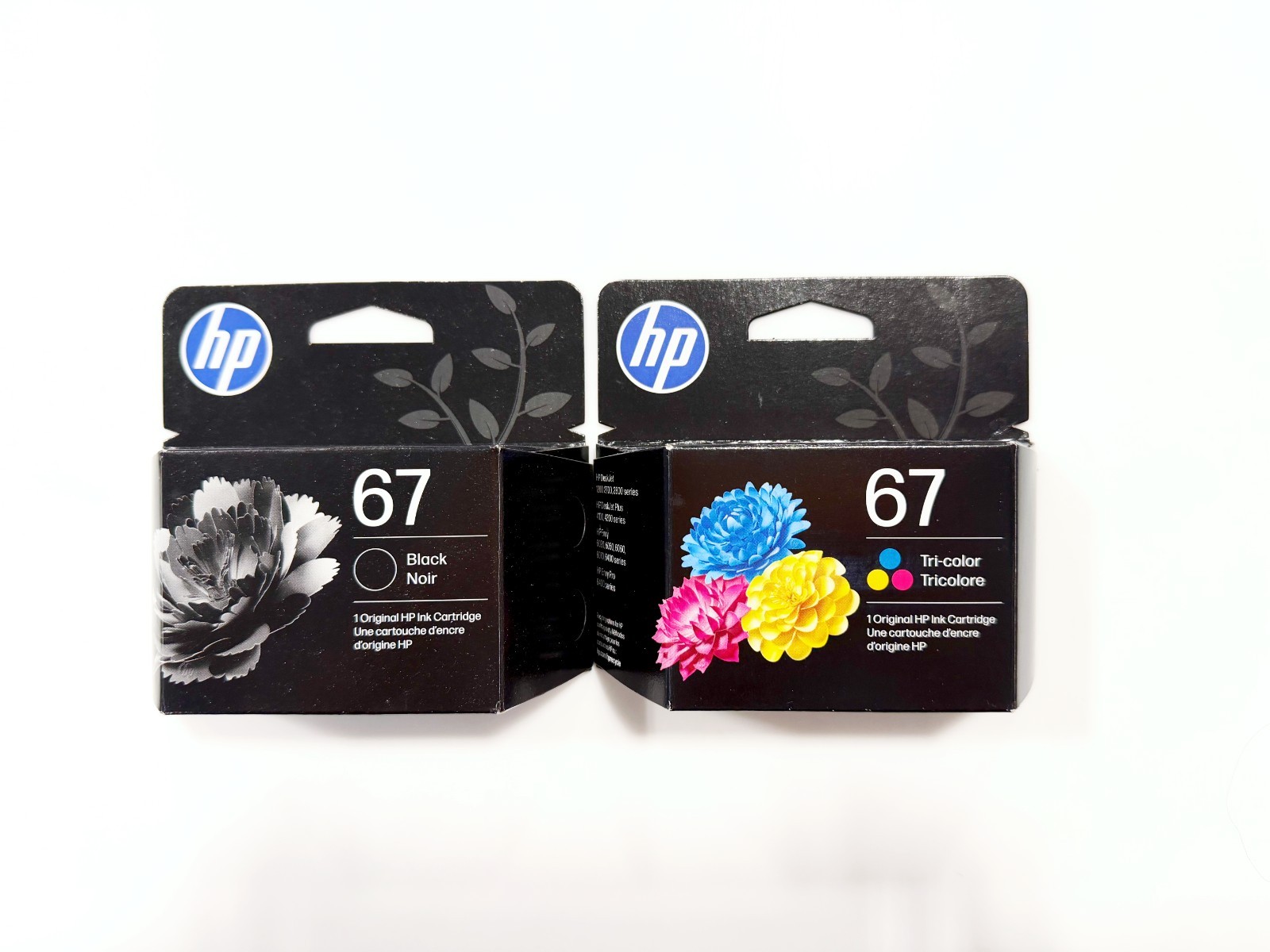 NEW Original HP 67 Black and Tri-Color Ink Cartridges