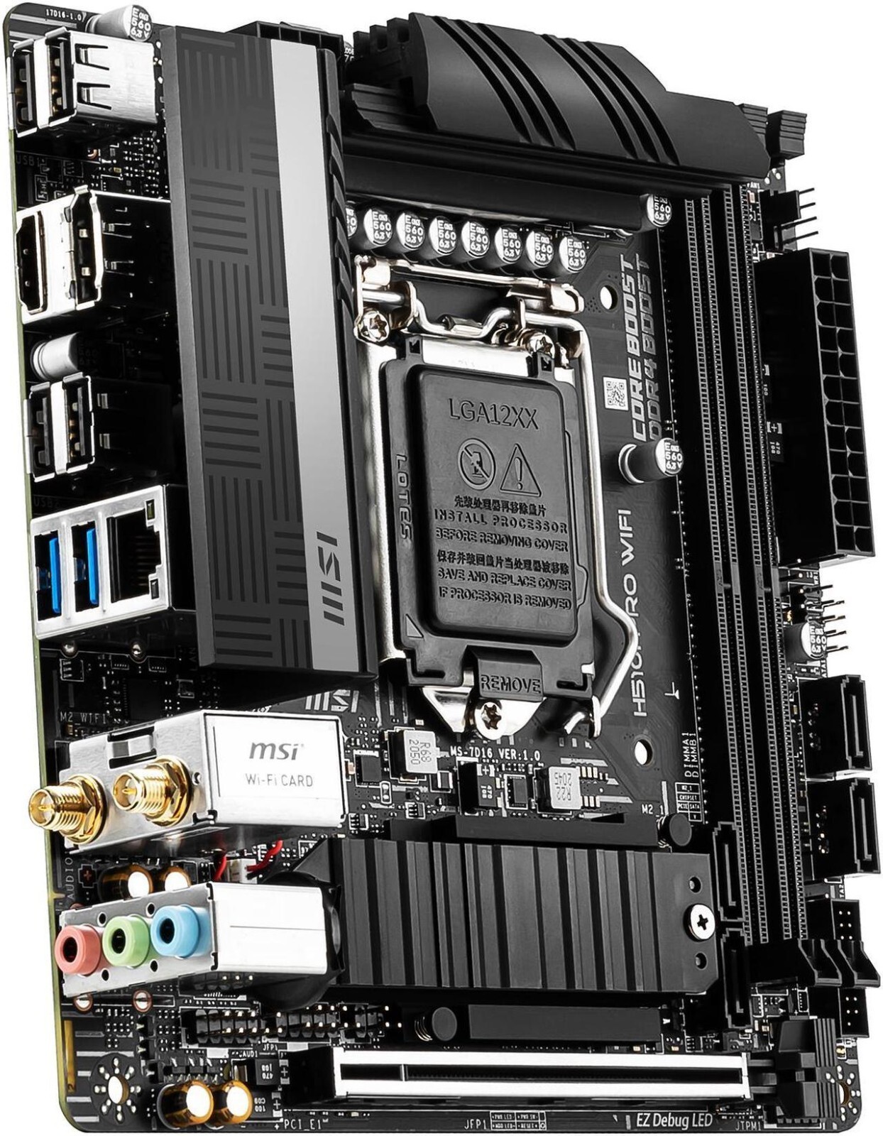 MSI H510I PRO WIFI LGA 1200 Intel H510 SATA 6Gb s Mini ITX Intel Motherboard-