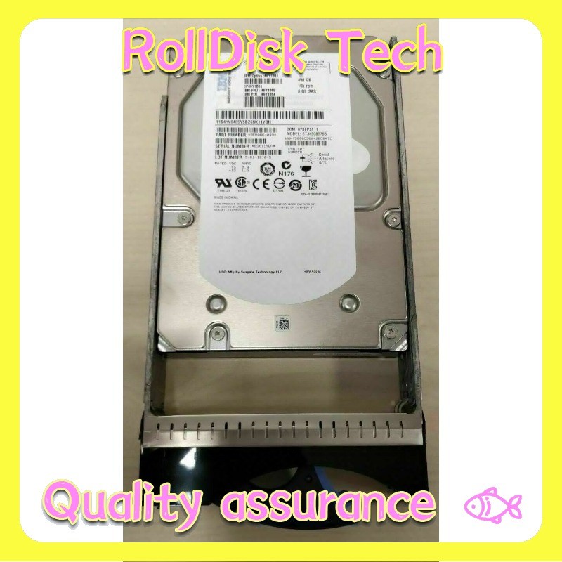 Used IBM 49Y1861 49Y1864 49Y1865 450GB 15K SAS 6G 3.5" HDD Hard Drive