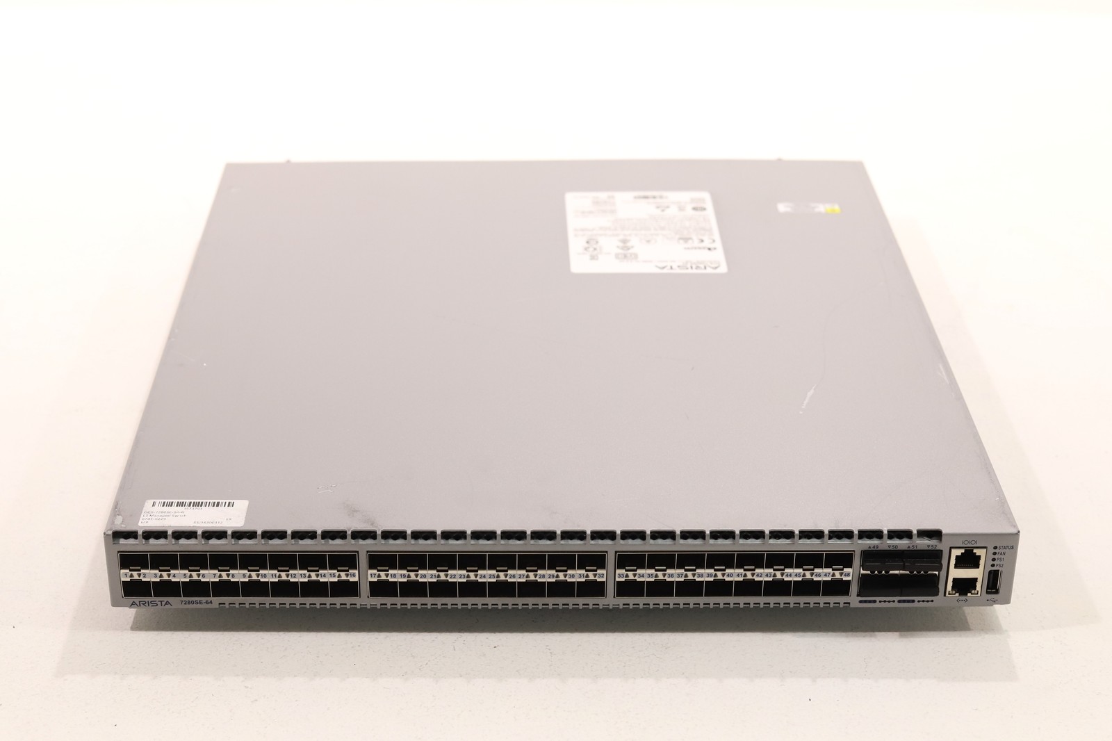 Arista 7280E-Series 48-Port 10GbE SFP+ 4x40GbE QSFP+ Switch P/N: DCS-7280SE-64