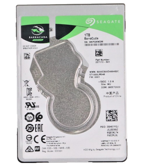 Seagate 1TB ST1000LM048 2E7172-500 2.5" HDD Drive