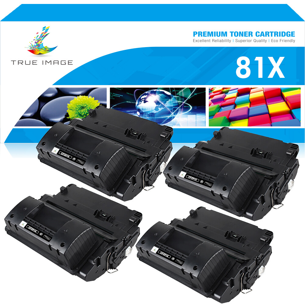 4PK CF281X 81X High Yield Toner for HP LaserJet Enterprise MFP M630dn M605x INK