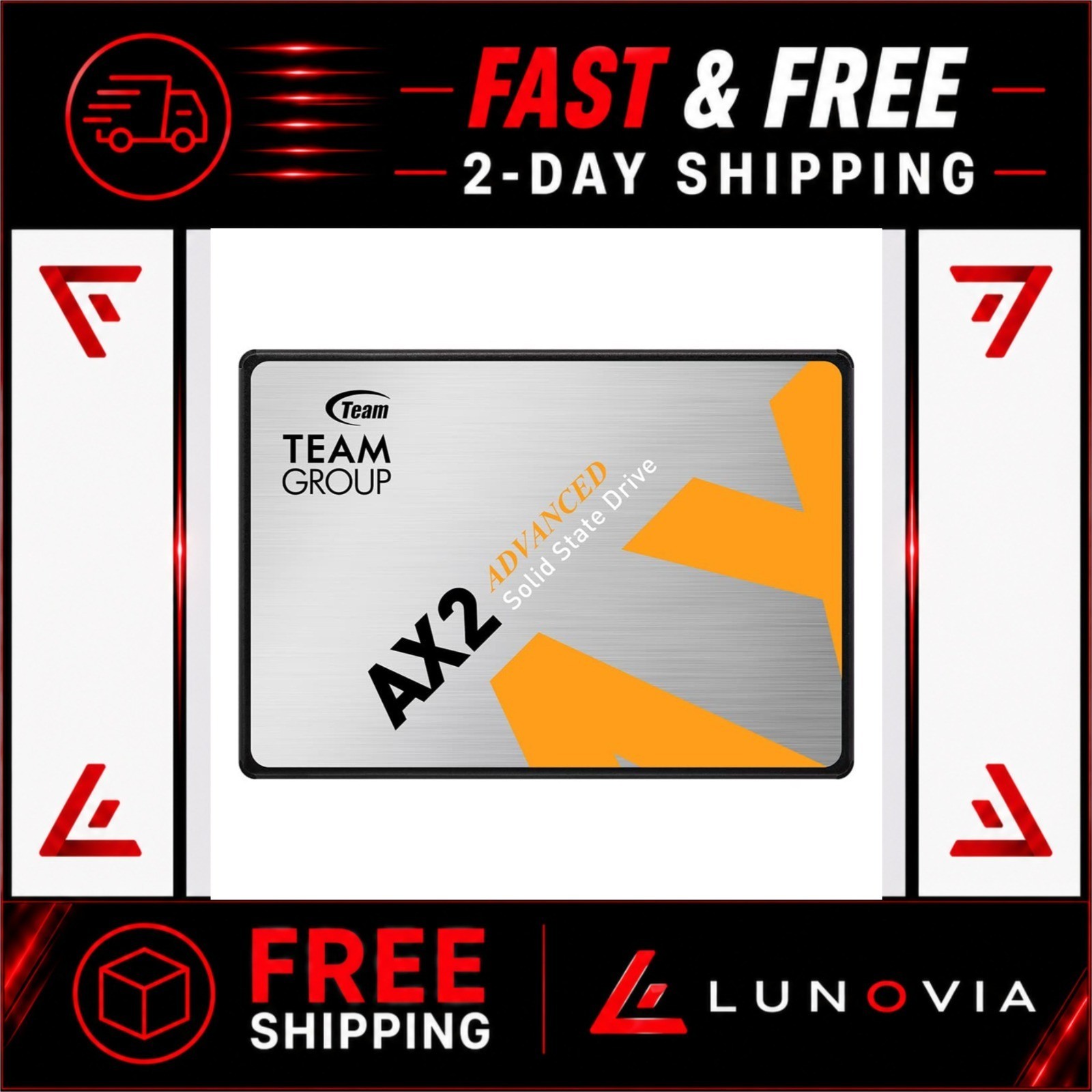 TEAMGROUP AX2 1TB 2.5" SATA III Internal SSD - 540 MB/s Read Speed