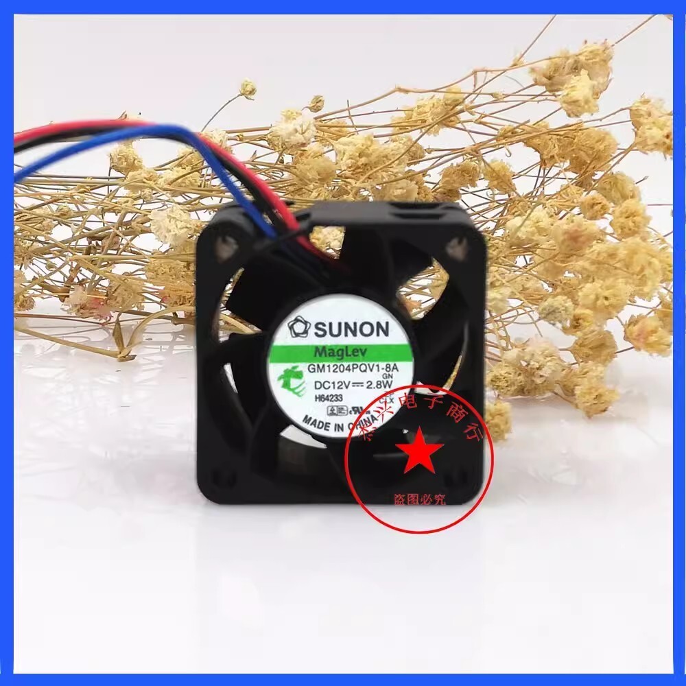 SUNON GM1204PQV1-8A 4028 DC12V 2.8W 4CM 3-Wire Silent Cooling Fan