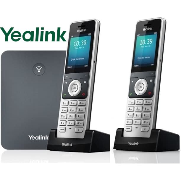 Yealink W70B Base Bundle with 2 W56H IP DECT Cordless Phones W76P