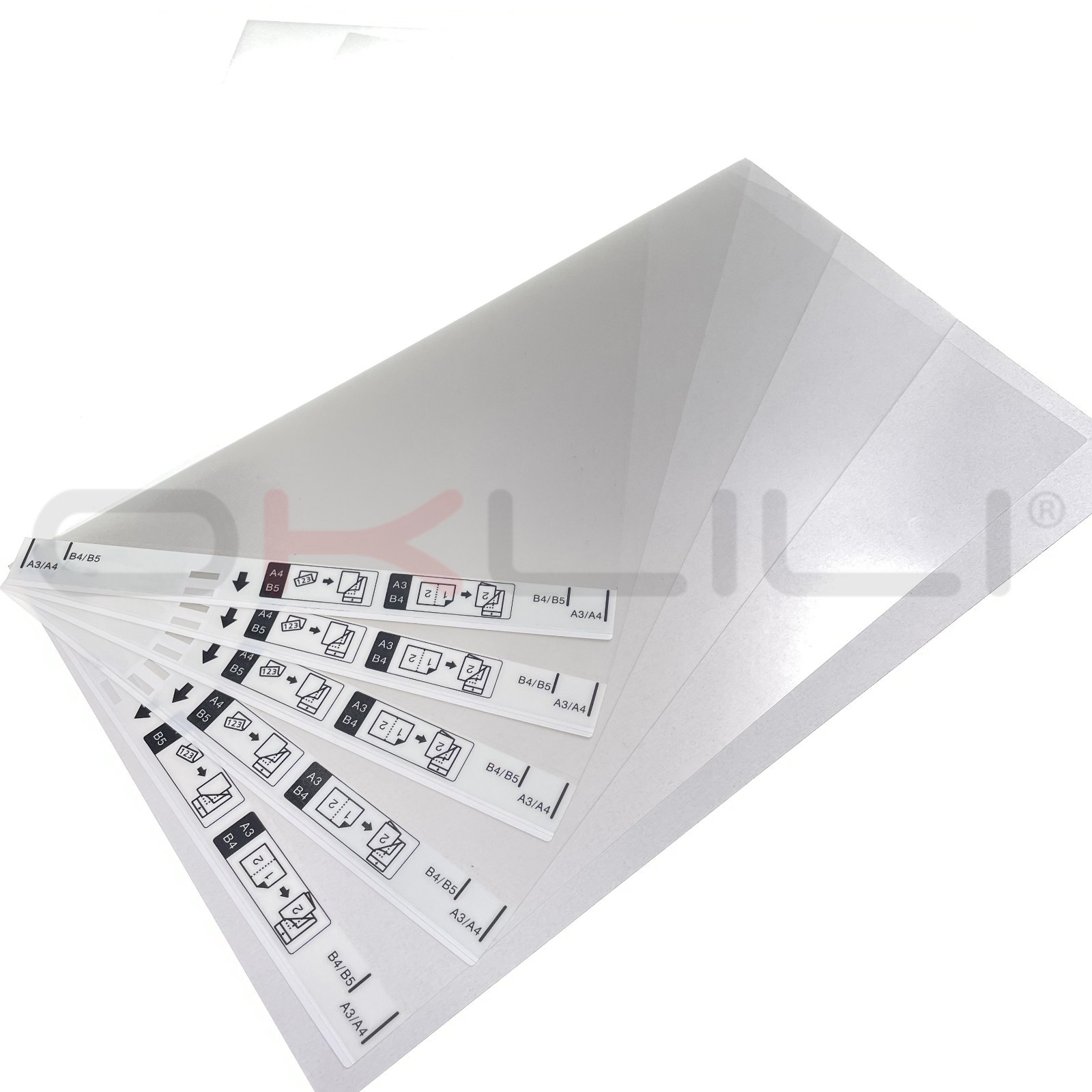 5pc X Carrier Sheet Sheets for Epson FF-680 RR-600W DS-C330 DS-C480W  DS-C490