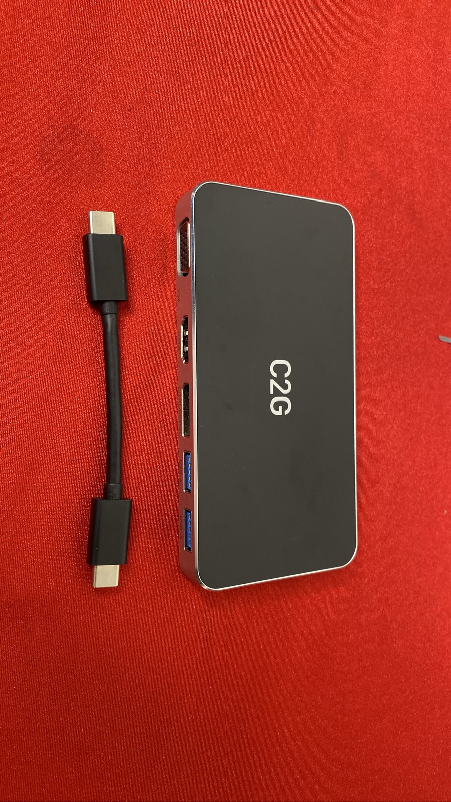 C2G USB-C 4-in-1 Mini Docking Station with HDMI, USB-A and USB-C Ports