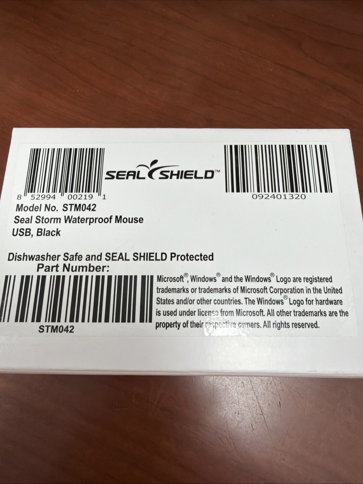 Seal Shield STM042 Silver Storm Optical Mouse