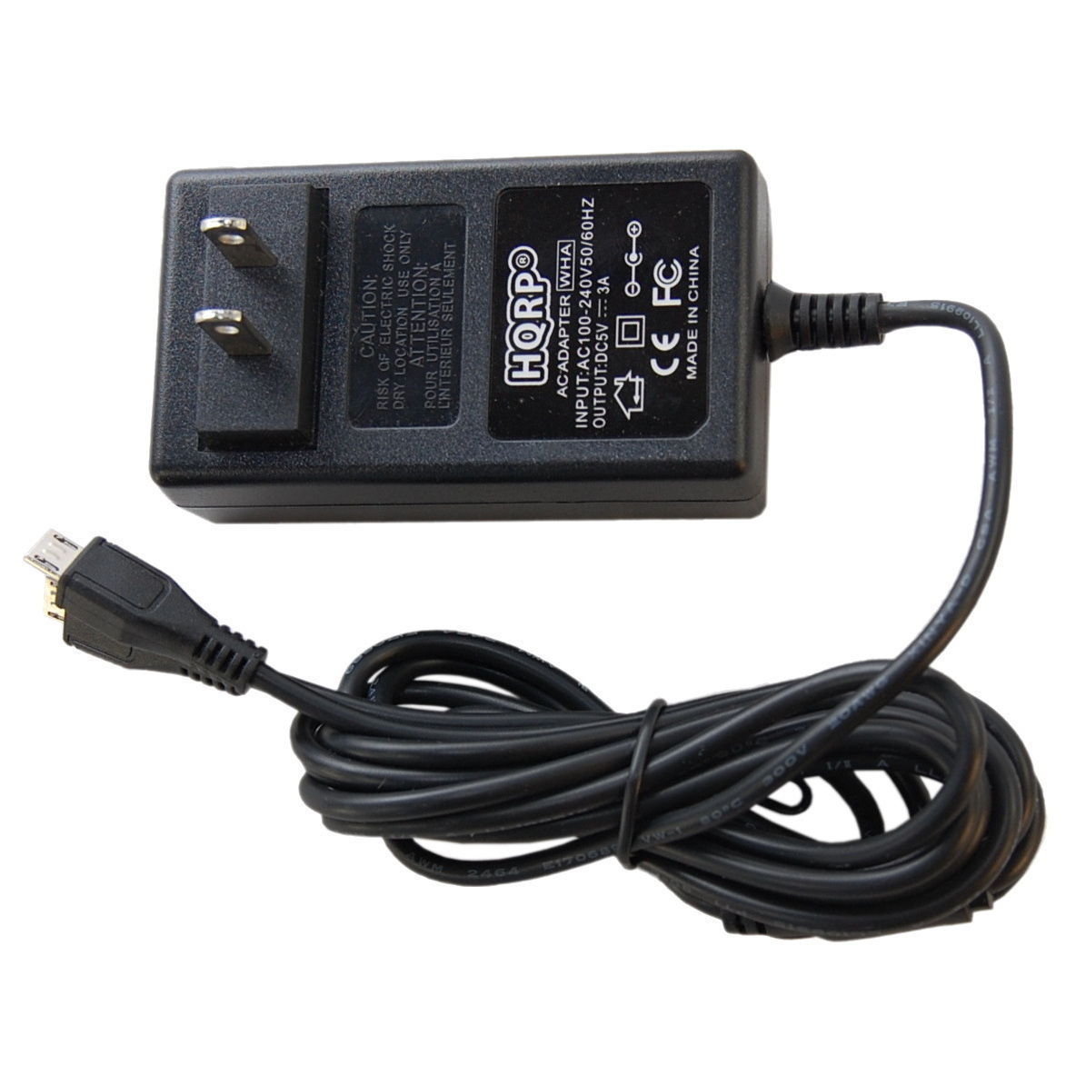 HQRP Micro USB AC Adapter for HP Google Chromebook 11-1101 X2, F2j07aa#aba