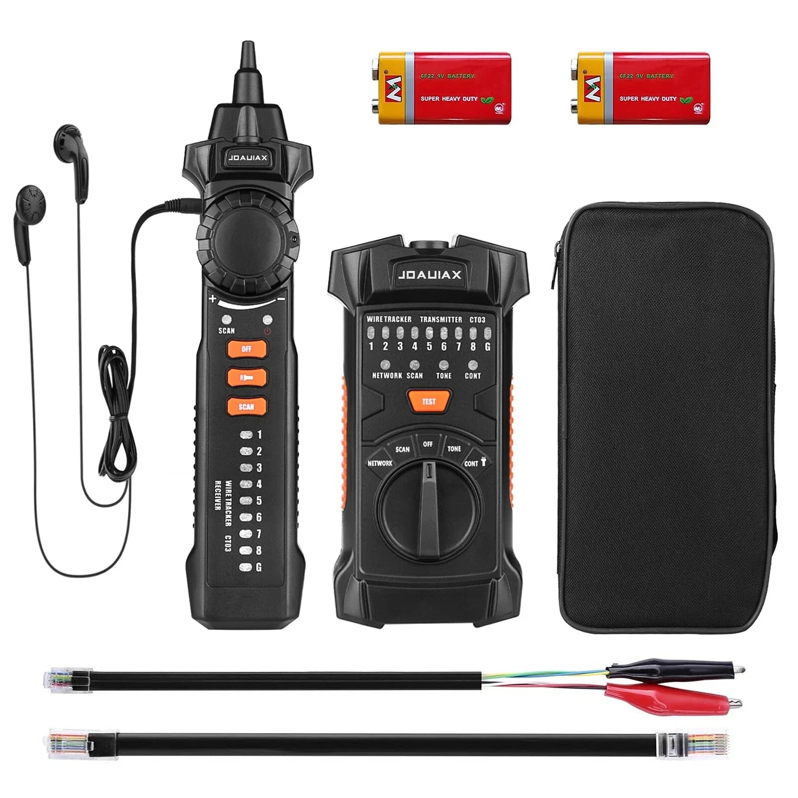Wire Tracker, Multifunctional Rj11 Rj45 Network Cable Tester Wire Tracer Toner